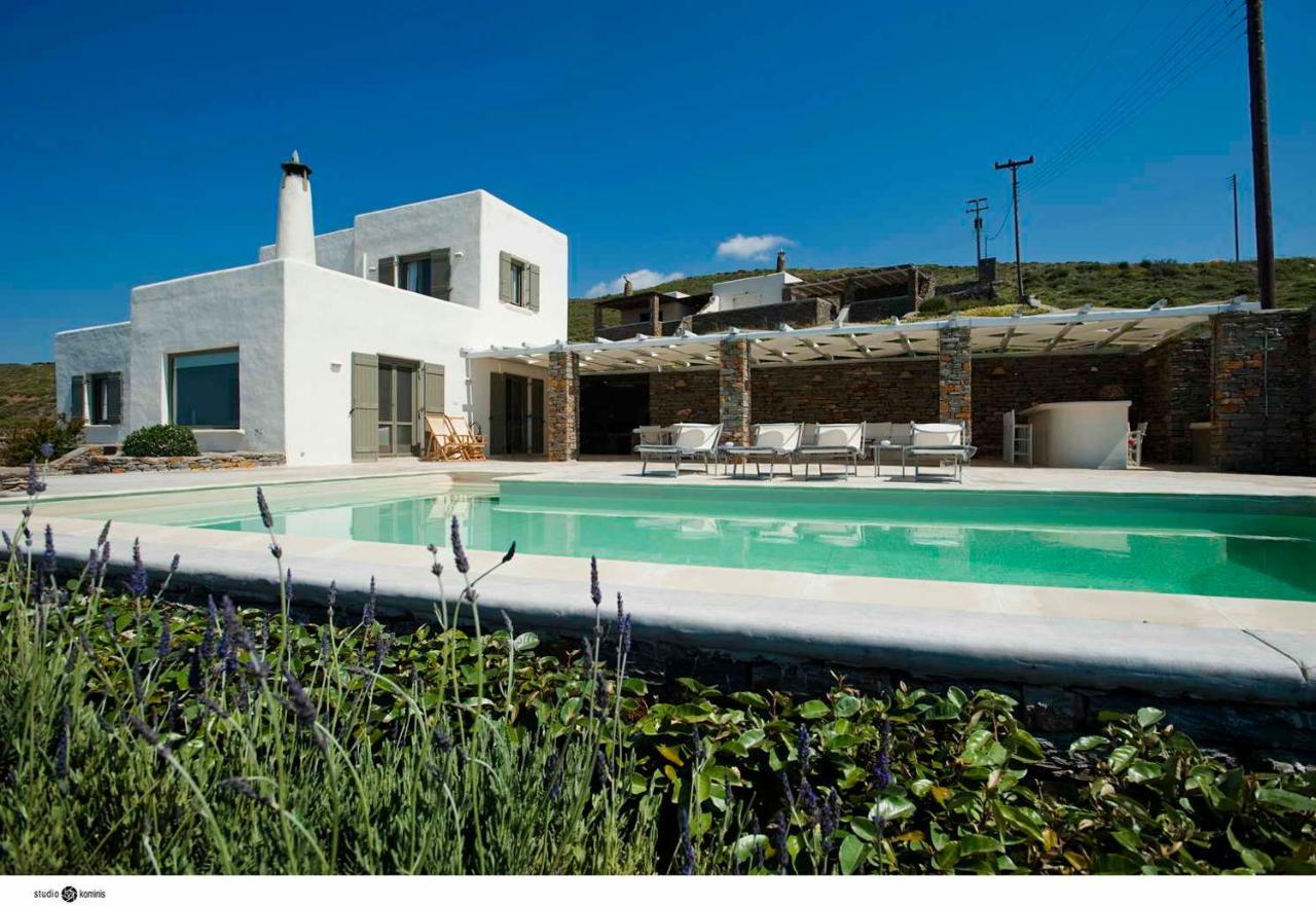 Spectacular Sunset View Villa At Melissaki Ioulis Exterior photo
