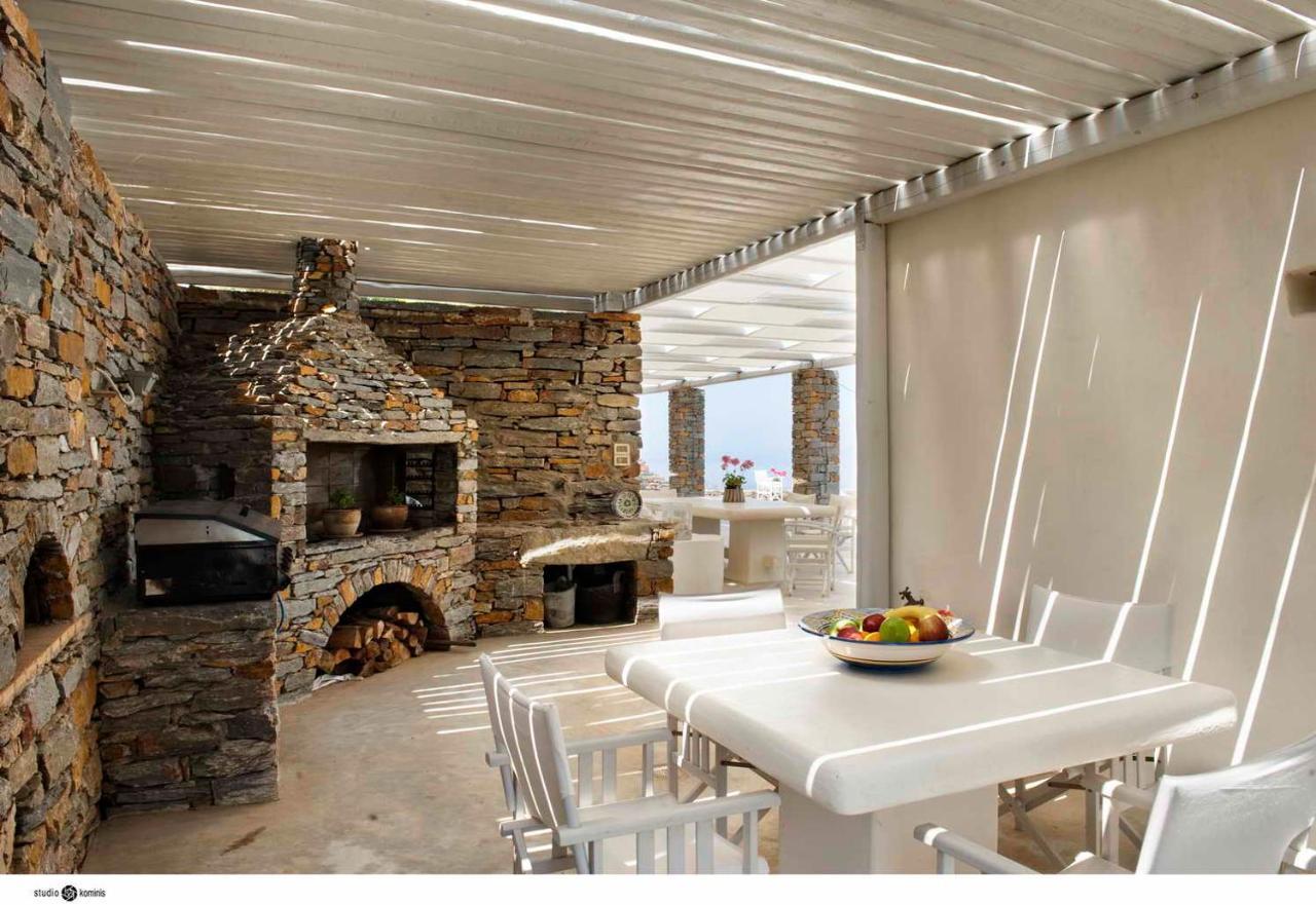 Spectacular Sunset View Villa At Melissaki Ioulis Exterior photo